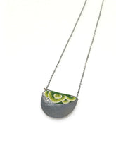 Load image into Gallery viewer, Mudlarked Pin & Oxidised Silver necklace