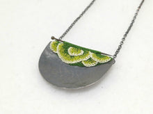 Load image into Gallery viewer, Mudlarked Pin & Oxidised Silver necklace