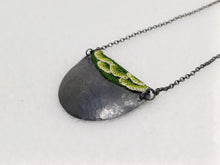Load image into Gallery viewer, Mudlarked Pin & Oxidised Silver necklace