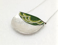 Load image into Gallery viewer, Mudlarked Pin & Silver necklace