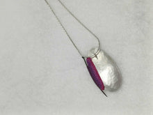 Load image into Gallery viewer, Mudlarked pin & silver necklace