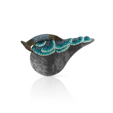 Load image into Gallery viewer, Brooch - Mudlarked nail & oxidised silver brooch