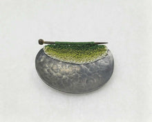Load image into Gallery viewer, Mudlarked Pin & Oxidised silver brooch