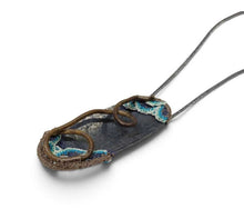 Load image into Gallery viewer, Necklace - Mudlarked Wire & Oxidised Silver necklace