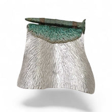 Load image into Gallery viewer, Brooch - Mudlarked Nail & Silver brooch