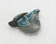 Load image into Gallery viewer, Mudlarked nail & oxidisedsilver brooch