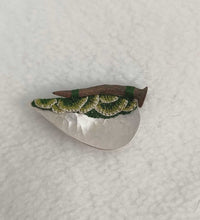 Load image into Gallery viewer, Brooch - Mudlarked Nail & Silver brooch