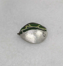 Load image into Gallery viewer, Mudlarked nail & silver brooch