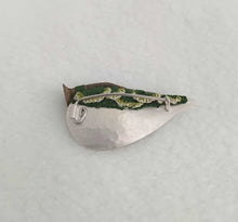 Load image into Gallery viewer, Brooch - Mudlarked Nail & Silver brooch