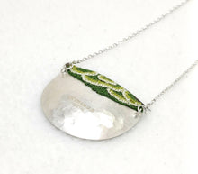 Load image into Gallery viewer, Mudlarked Pin &amp; Silver necklace
