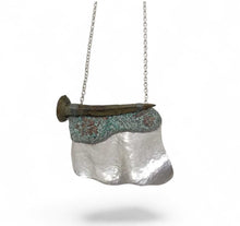 Load image into Gallery viewer, Necklace - Mudlarked Nail &amp; Silver necklace
