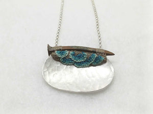 Mudlarked nail & silver necklace