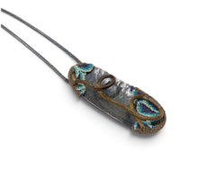 Load image into Gallery viewer, Necklace - Mudlarked Wire &amp; Oxidised Silver necklace
