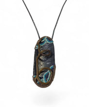 Load image into Gallery viewer, Necklace - Mudlarked Wire &amp; Oxidised Silver necklace
