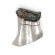 Load image into Gallery viewer, Brooch - Mudlarked Nail &amp; Silver brooch
