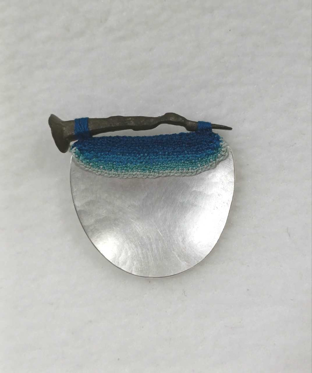 Mudlarked Nail & Silver brooch
