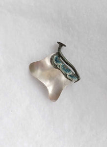 Mudlarked nail & Silver brooch