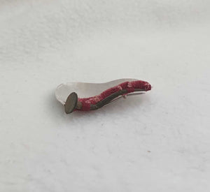Mudlarked Nail & Silver brooch