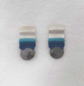 Button earrings