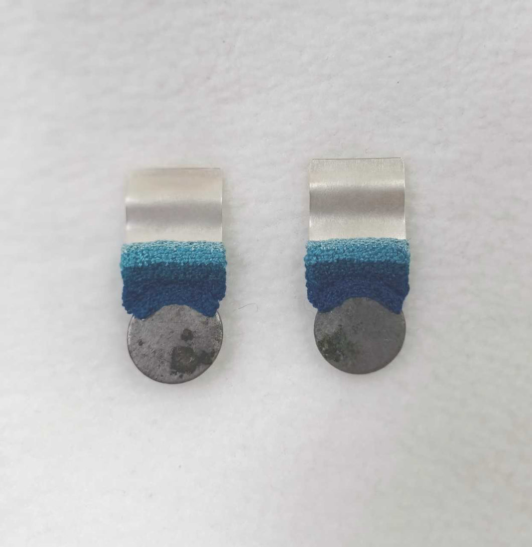 Button earrings