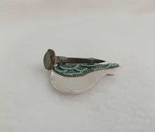 Load image into Gallery viewer, Mudlarked Nail &amp; Silver brooch

