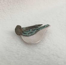 Load image into Gallery viewer, Mudlarked Nail &amp; Silver brooch
