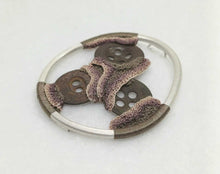 Load image into Gallery viewer, Old buttons brooch
