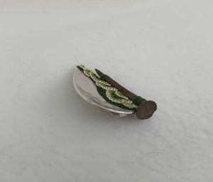 Mudlarked Nail & Silver brooch