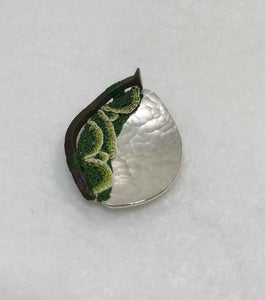 Mudlarked nail & silver brooch