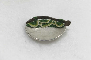 Mudlarked nail & silver brooch