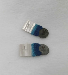 Button earrings