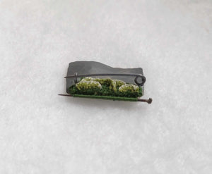 Mudlarked Pin & Oxidised Silver lapel pin