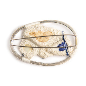 Mudlarked ceramic shards & silver brooch
