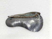 Load image into Gallery viewer, Mudlarked Nail &amp; Oxidised Silver Brooch
