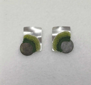 Button earrings - studs